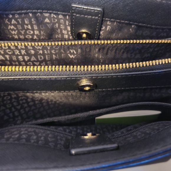 Kate Spade Black Leather Satchel Bag - Picture 5 of 6
